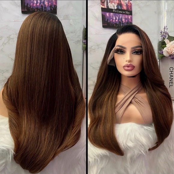 Human Hair Blended Lace Front Wig